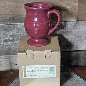 Longaberger Woven Traditions Latte Mug - Paprika